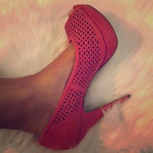 Stunning Coral Heels